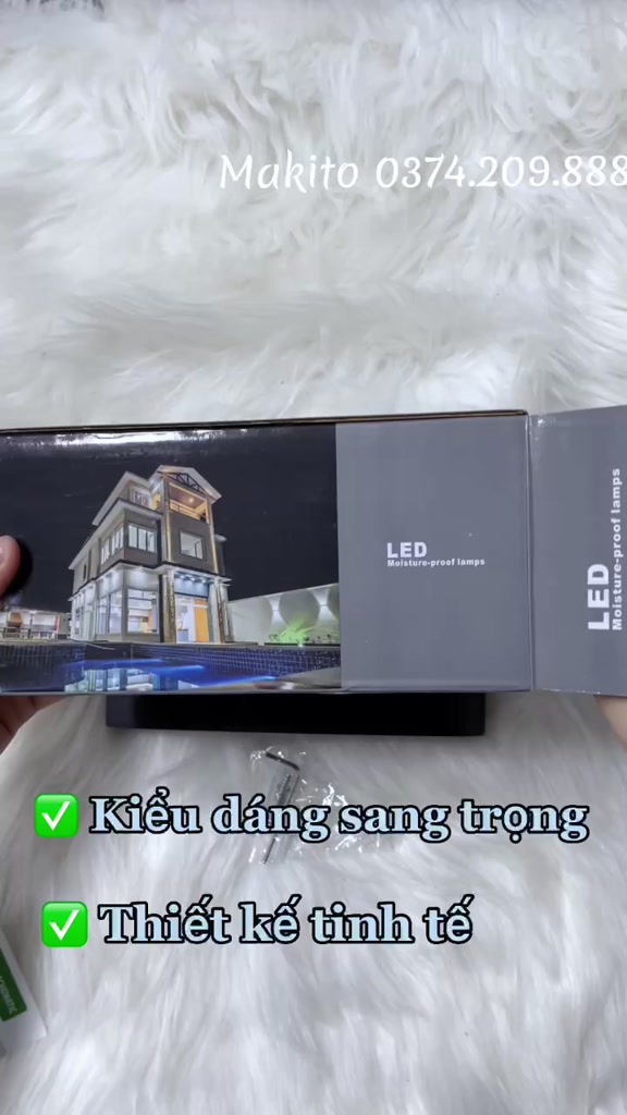 Đèn Hắt Tường 2 Đầu Makito Trang Trí Phòng Để Sân Vườn Chống Nước Tốt | BigBuy360 - bigbuy360.vn