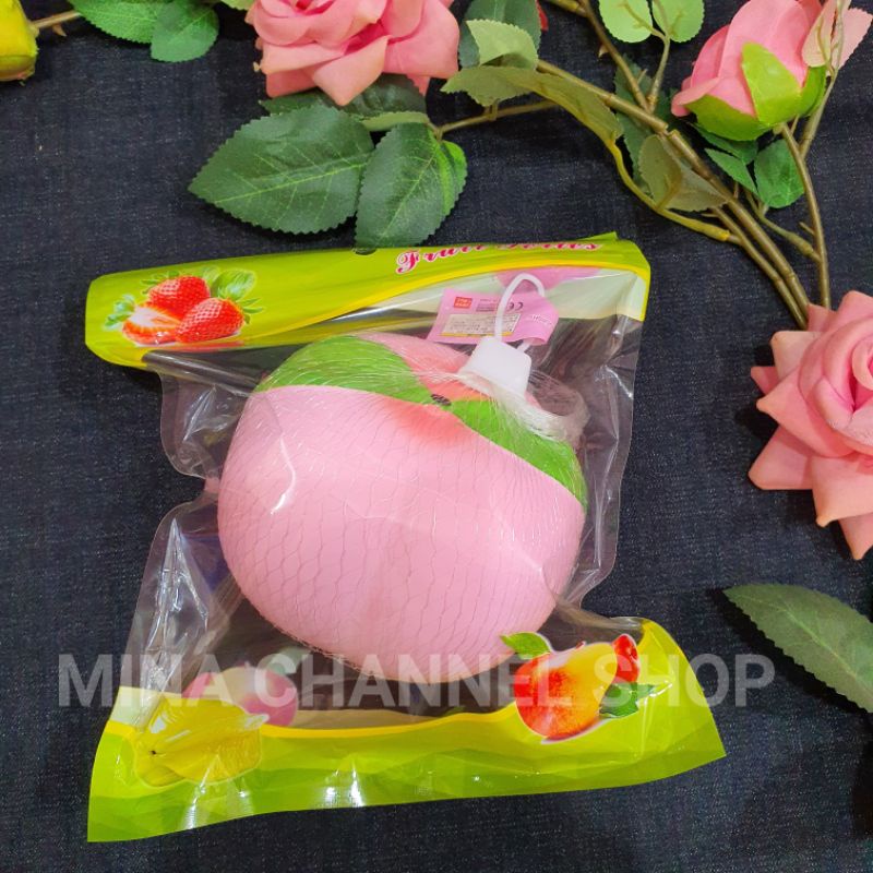 Squishy quả đào chính hãng siêu xinh, giá rẻ, đẹp, thơm, chậm tăng có bao bì