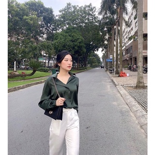 SISTERSISTER [Best seller] - Áo sơ mi lụa SILK SHIRT