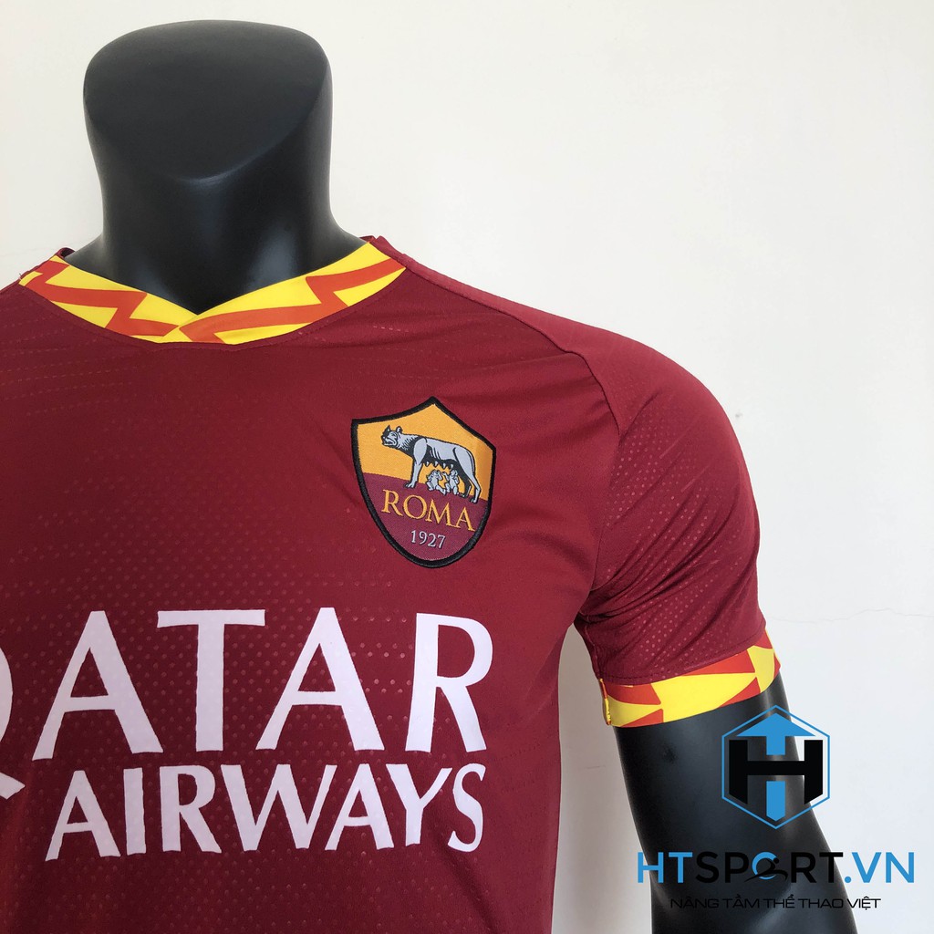 Áo Bóng Đá CLB AS Roma sân cỏ nhân tạo chính hãng , Áo đấu Roma Đỏ Đô