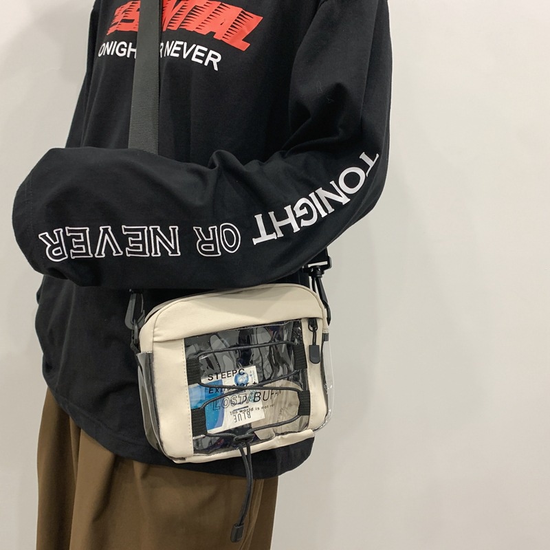 Túi Đeo Chéo Vai Đựng Điện Thoại Bằng PVC Trong Suốt 022 Thời Trang Dành Cho Học Sinh Nam