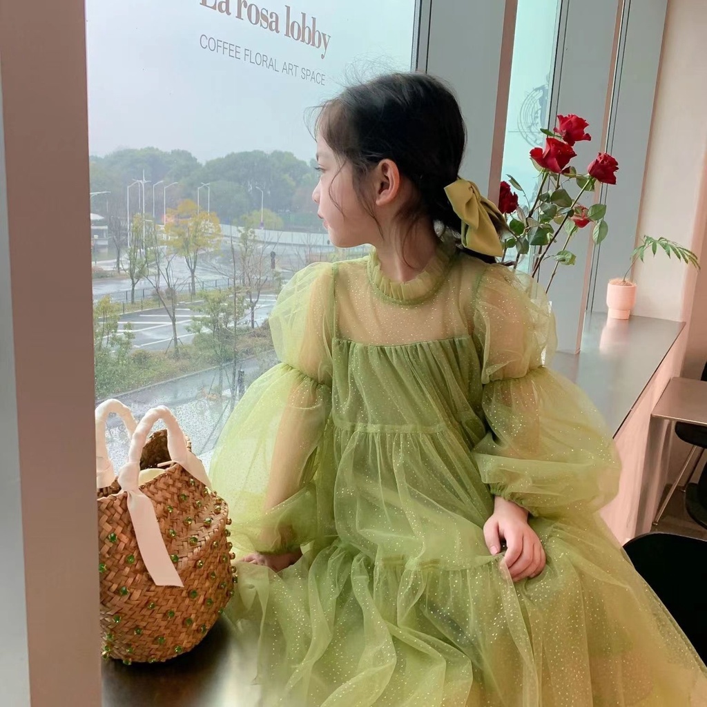 Đầm Công Chúa Dáng Chữ a Phong Cách Hàn Quốc Thời Trang Xuân Hè 2022 Mới Cho Bé Gái