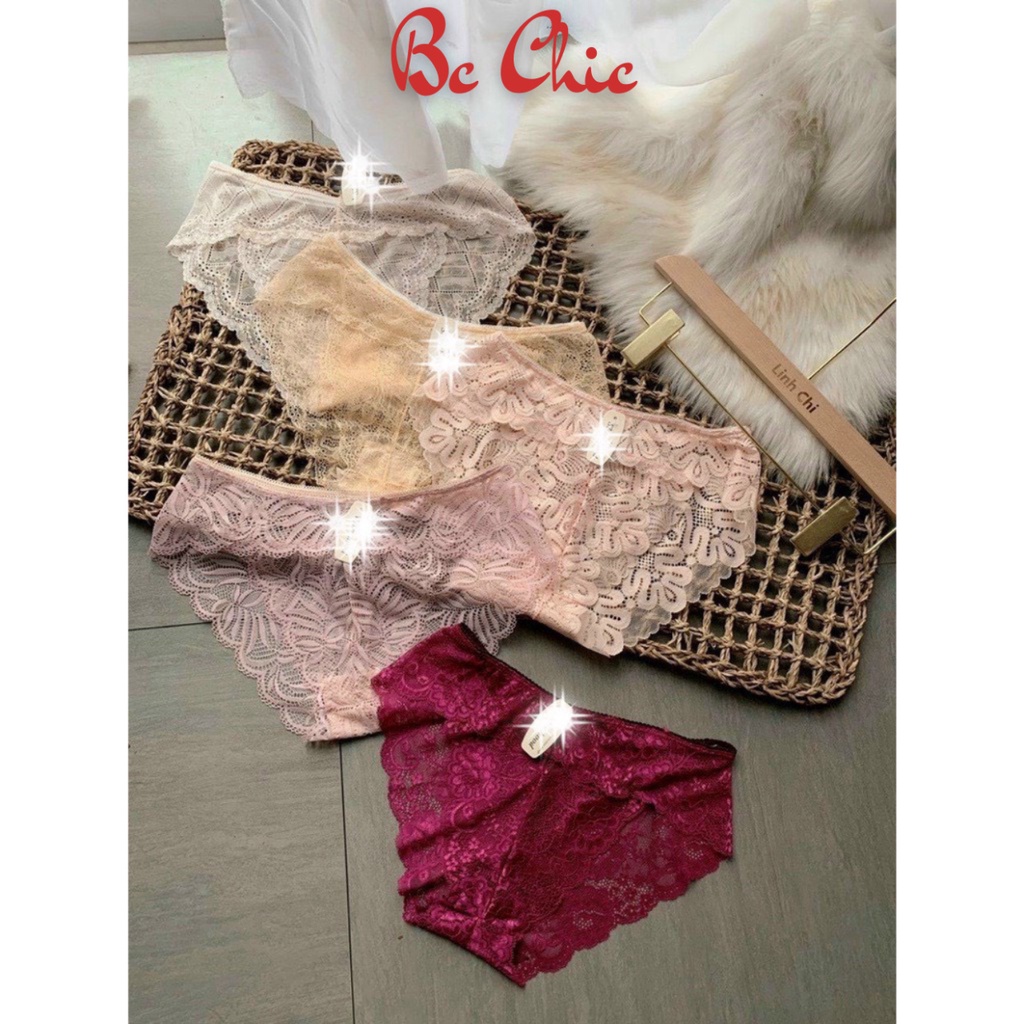 Quần Lót Nữ Ren công chúa Q301 Sexy thiết kế họa tiết ren xuyên thấu siêu gợi cảm quyến rũ BC_CHIC LINGERIE