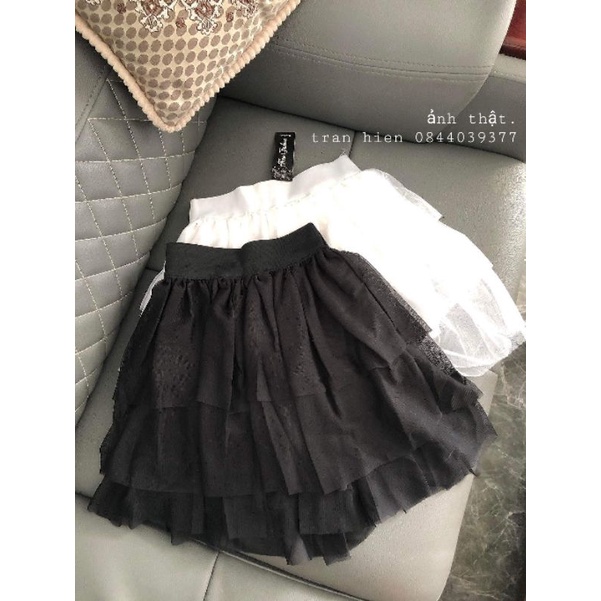 Chân váy 3 tầng voan lưới có quần trong