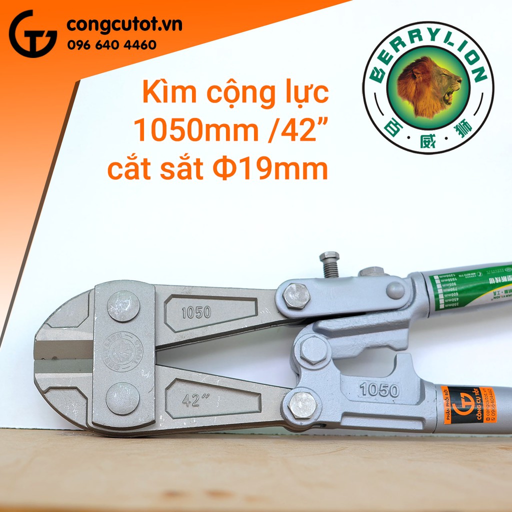 Kềm cộng lực cắt sắt Berrylion 1050mm thép Chrome Vanadium
