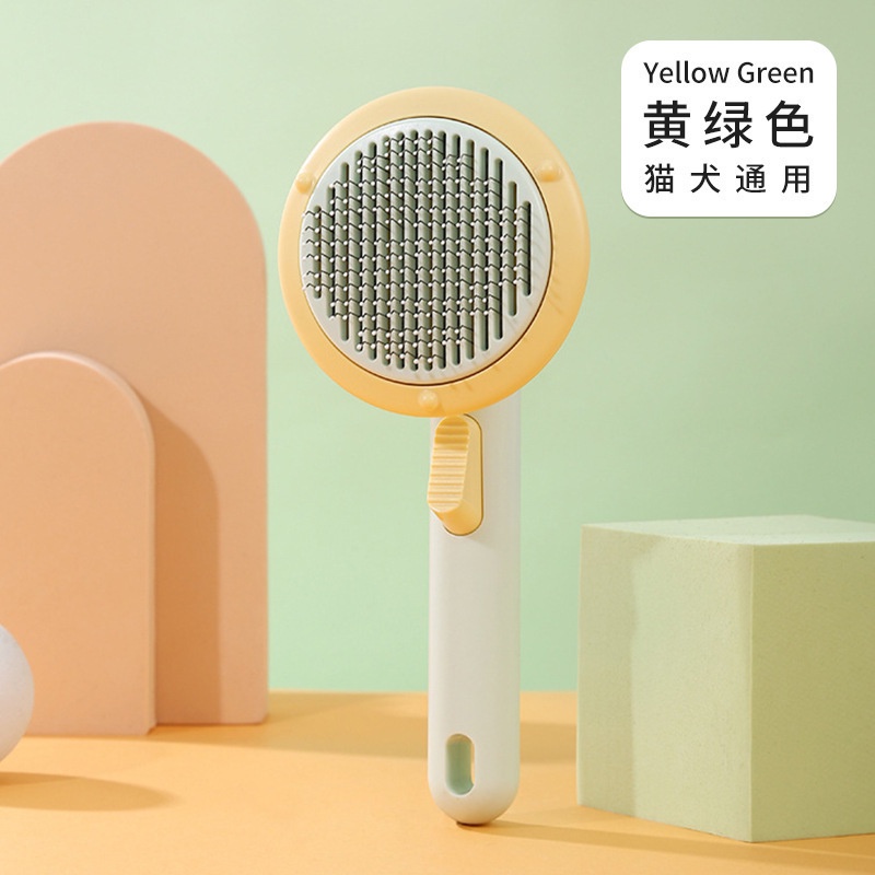 Nitrogen071 Lược chải lông gỡ rối chó mèo + tách lông tự động khỏi lược - lutpet