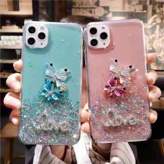 Ốp Điện Thoại Hình Bướm Lấp Lánh Thời Trang Cho OPPO A9 A5 2020 A37 A37F A71 F3 F5 F7 Reno 2 2Z 2F Realme XT 5i 5 pro