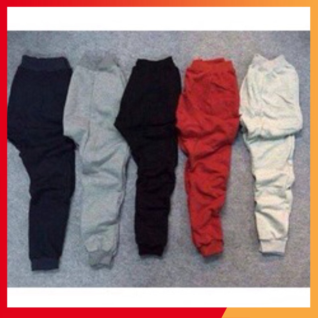 Quần jogger thun kèm hình thật