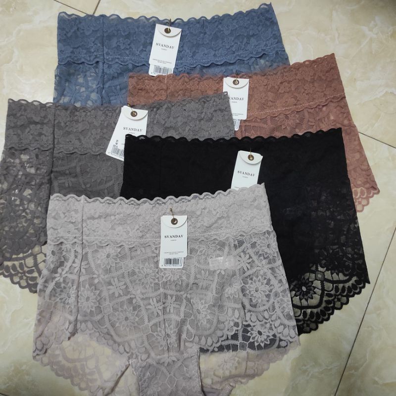 Quần Lót Ren Cạp Cao Gen Bụng Định Hình Vòng 3, Thoáng Mát, Kháng Khuẩn Chống Viễm Nhiễm | BigBuy360 - bigbuy360.vn