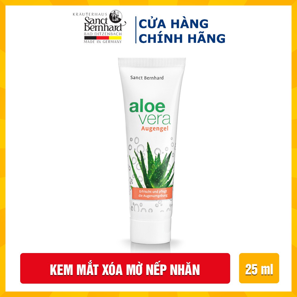 Kem dưỡng mắt, mờ nếp nhăn lô hội Aloe Vera 25ml- [ Chính hãng Sanct Bernhard Đức]