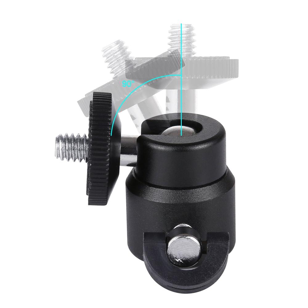 Đầu bóng kim loại Mini PULUZ 1/4 inch kèm khóa thích hợp cho máy ảnh DSLR