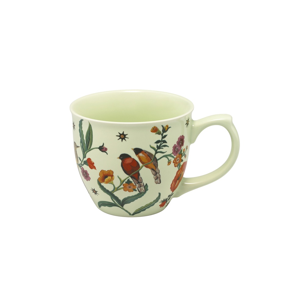 Cath Kidston - Ly/Emily Mug - Summer Birds - Green -1053852
