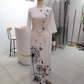 Áo dài đẹp 2022, áo dài thiết kế, in 3D- Mã A01