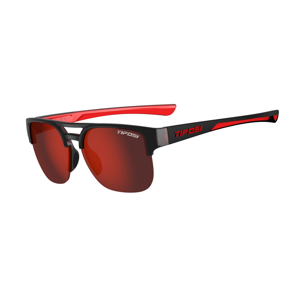Kính mát thể thao Unisex TIFOSI Salvo - Gọng Crimson Onyx Tròng Smoke Red