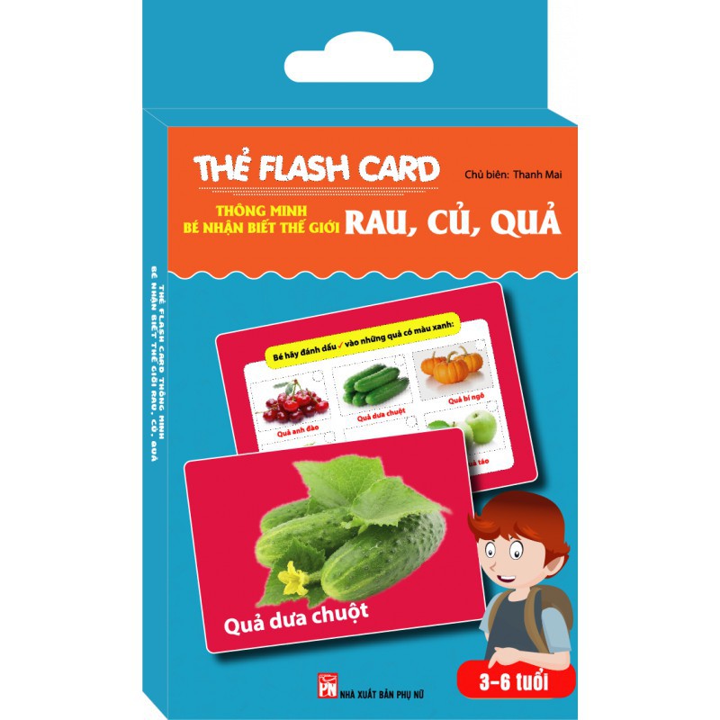 Thẻ Flash Card Thông Minh Bé Nhận Biết Rau Củ Quả