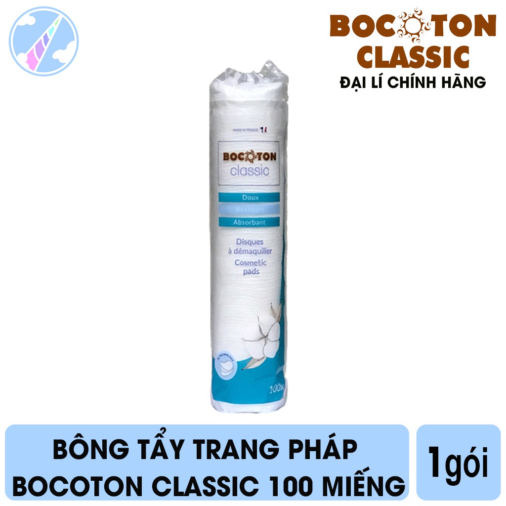 Bông Tẩy Trang Pháp Bocoton Classic 100 Miếng/Gói