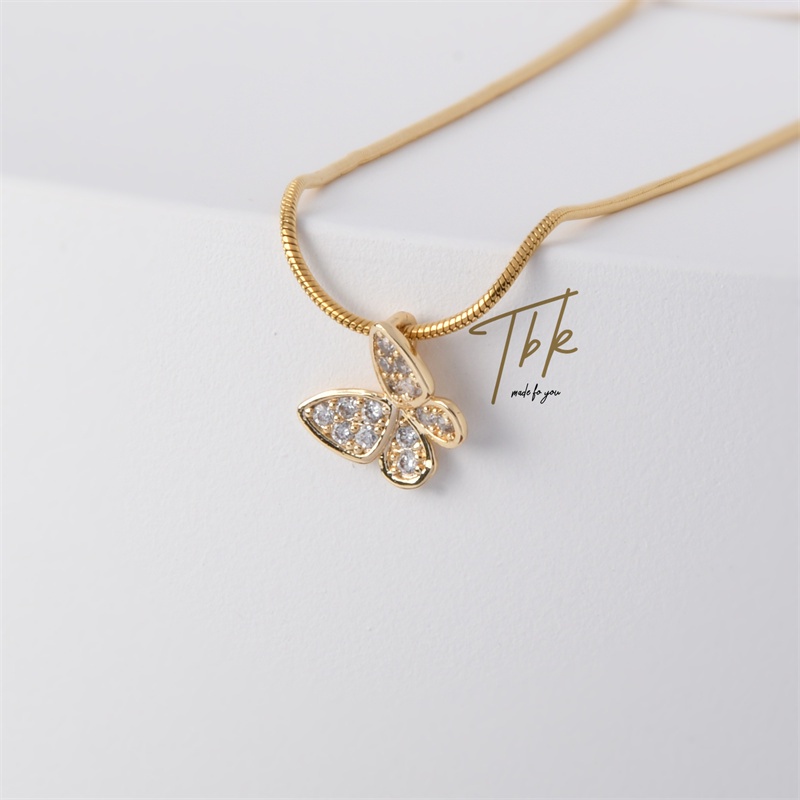 Vòng cổ Mặt Hình Bươm Bướm Xinh Xắn Dành Cho Nữ