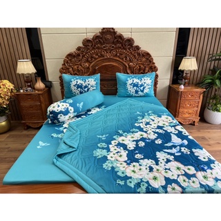 Bộ chăn ga gối Thun siêu mát Lạnh 5D Cao Cấp