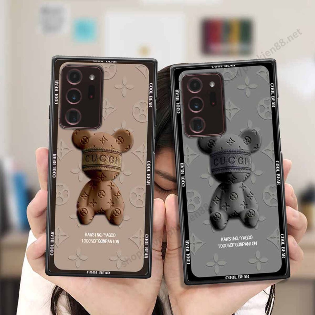 Ốp Samsung Note 20 Plus / Note 20 Ultra / Note 20+ bear, k@ws thương hiệu phong cách ốp lưng thời trang cao cấp