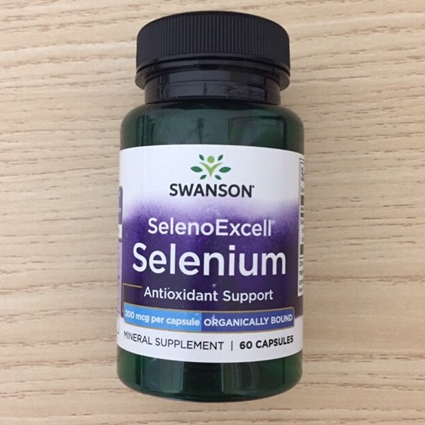 Vitamin | Swanson SelenoExcell Selenium | Tăng Thị Lực Hỗ Trợ Tuyến Giáp Tuyến Tiền Liệt 200mcg