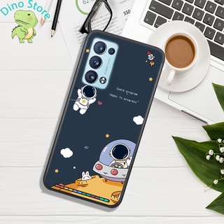 Ốp Lưng Oppo Reno 6 4G - Reno 6 5G - Reno 6Z - Oppo A16 - A95 5G  , In hình Phi Hành Gia chibi siêu hot.