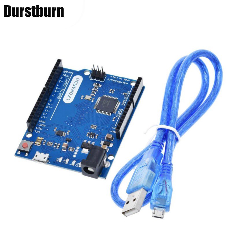 Bảng bo mạch vi điều khiển Leonardo R3 Atmega32U4 kèm cáp USB cho bộ khởi động Arduino tự làm