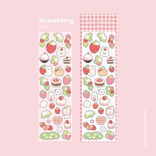Deco sticker trang trí hình dâu tây
