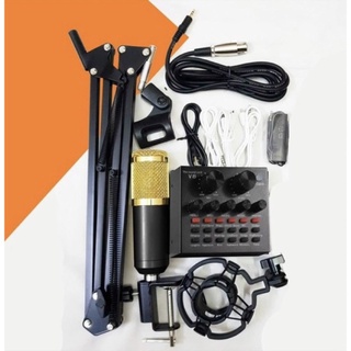 Sound card V8 bluetooth. Thu âm - livestream