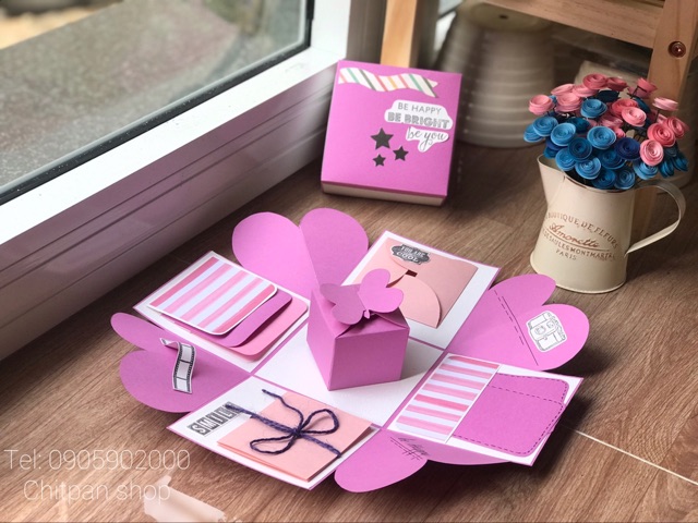 Hộp quà dán ảnh - size 10cm | BigBuy360 - bigbuy360.vn