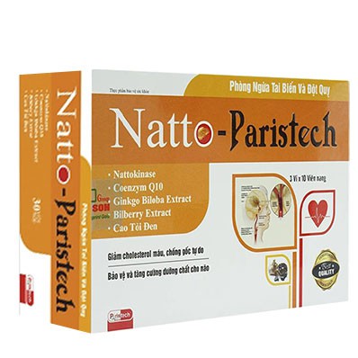 Natto Paristech, hỗ trợ làm giảm cholesterol trong máu và chống các gốc tự do