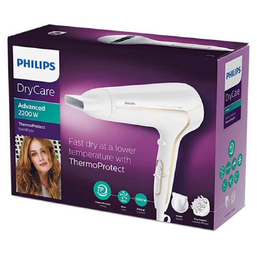 Máy Sấy Tóc Ion Bảo Vệ Tóc Philips HP8232, BHD500, BHD510 Công Suất Cao 2100 W - 2300W