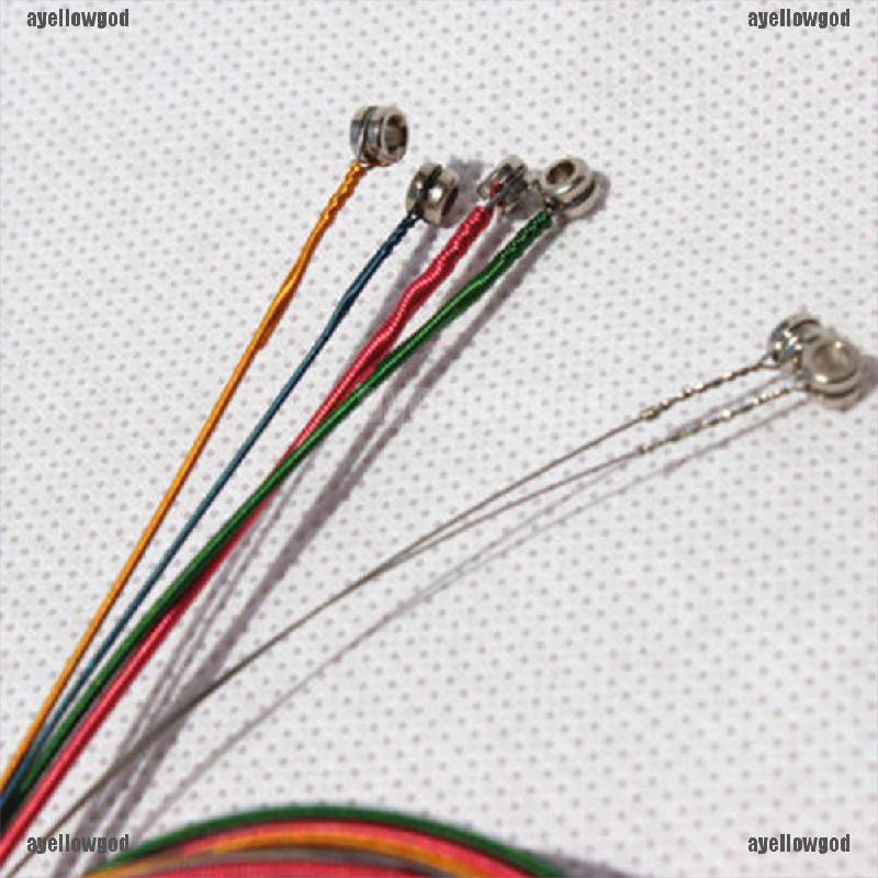 Set 6 Dây Đàn Guitar Acoustic Màu Cầu Vồng