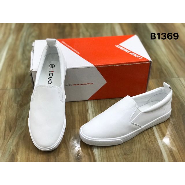 Giầy lười nữ màu trắng