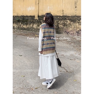 áo gile len dáng rộng