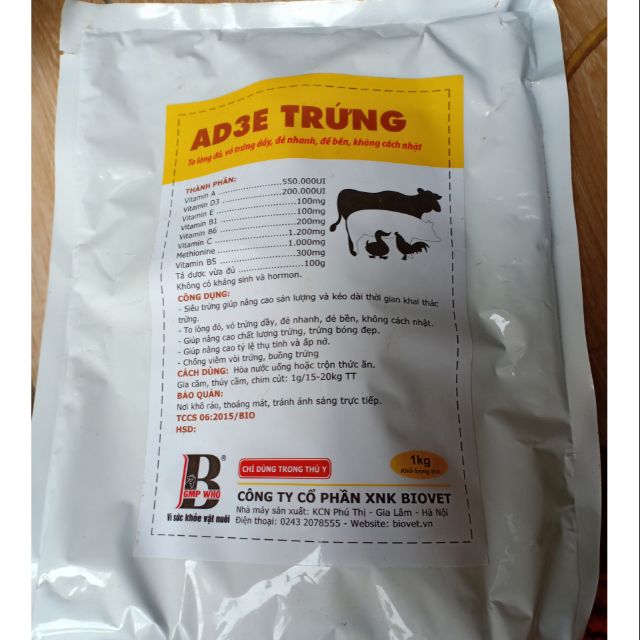 Thuốc thú y- ade trứng