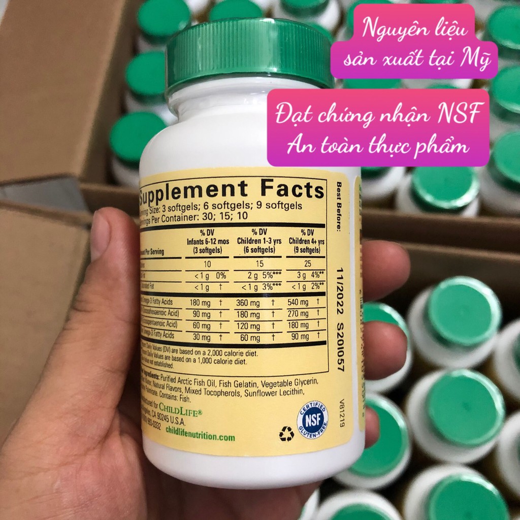 ❤ [Quận 3] Childlife Pure DHA 90 viên Mỹ - Hàng Air Đủ Bill - Hương Dâu [Date 10/2022] | BigBuy360 - bigbuy360.vn