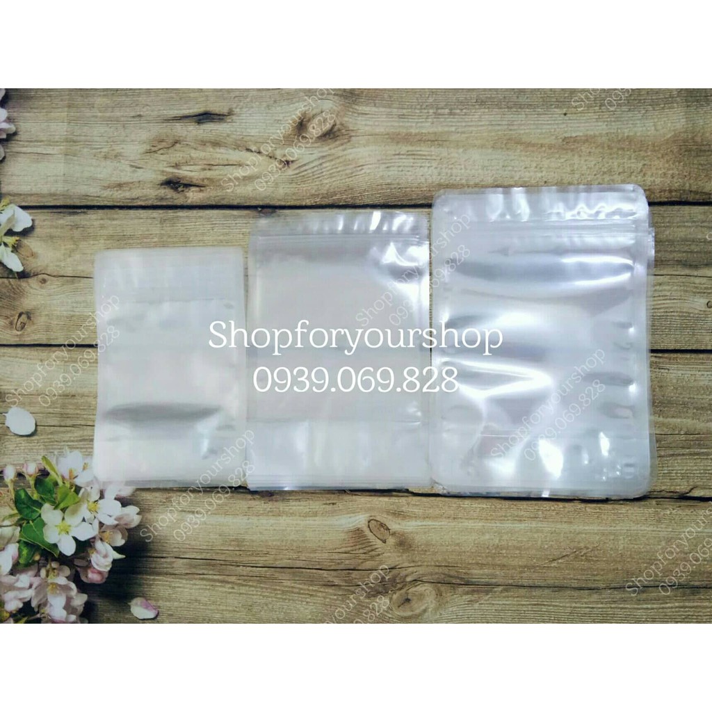 1Kg TÚI ZIP TRONG ĐÁY ĐỨNG