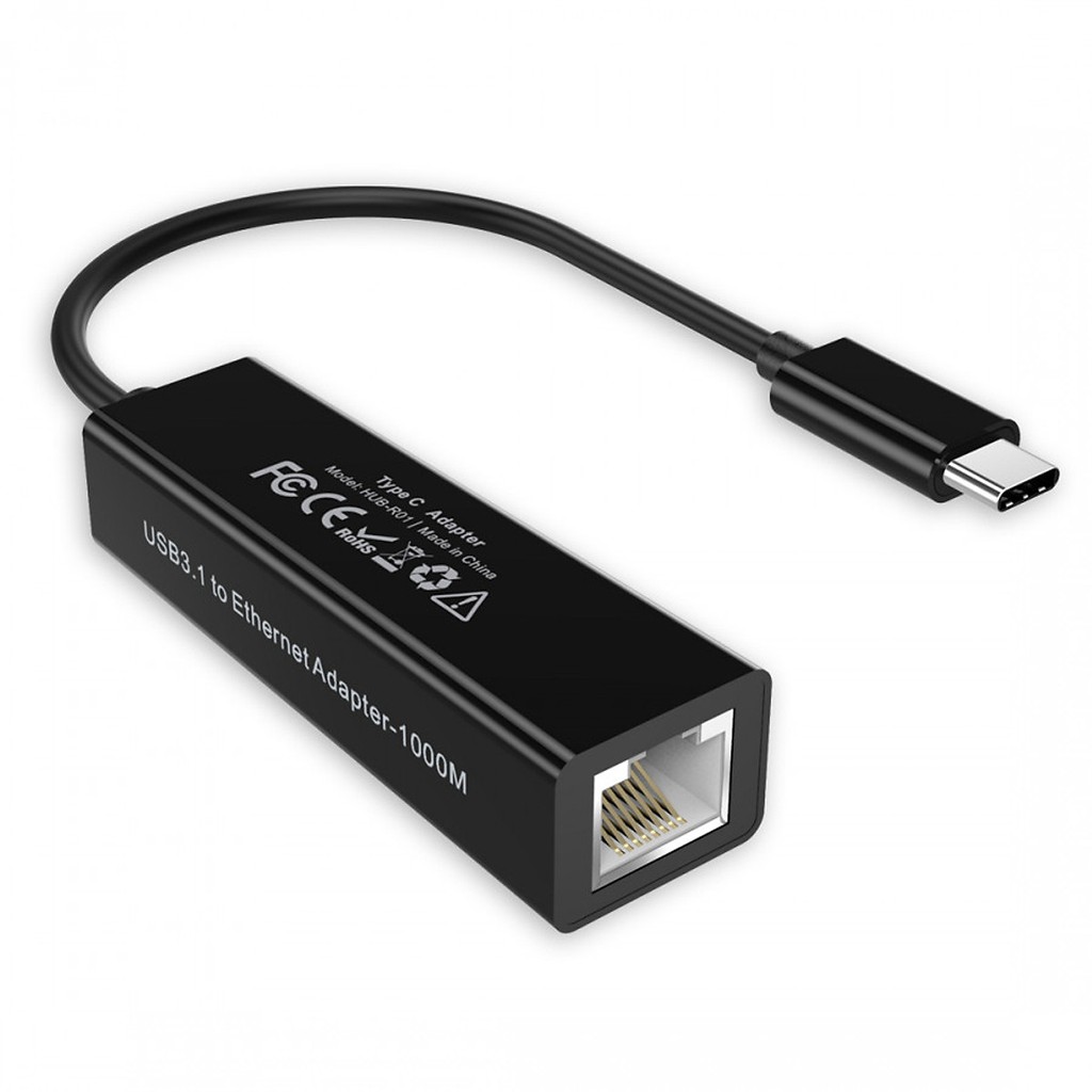 Hub Adapter Chuyển Đổi Cổng USB Type C To Lan Ethernet RJ45 CHOETECH HUB-R01 - Hàng Chính Hãng