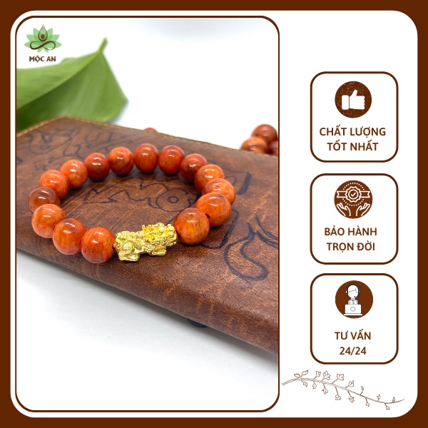 Chuỗi vòng tay huyết long tỳ hưu nam nữ vòng tay nu huyết long phong thủy 12ly xua đuổi tà vận, tăng cường vận khí
