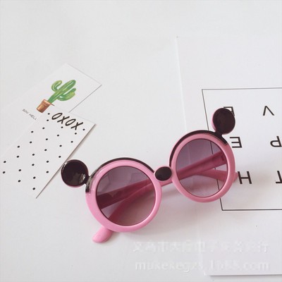 Kính Mát Thời Trang Hình Chuột Mickey Chống Tia Uv Cho Nữ