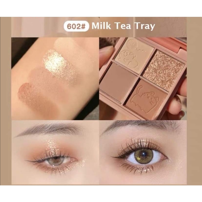 Bảng Phấn Mắt 4 Màu Mèo Hold Live Yue Mu Impression Eyeshadow Palette