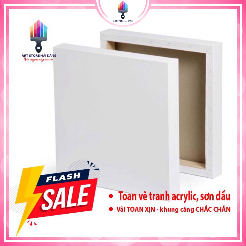 Toan vẽ tranh canvas 30-30cm - Màu acrylic, sơn dầu