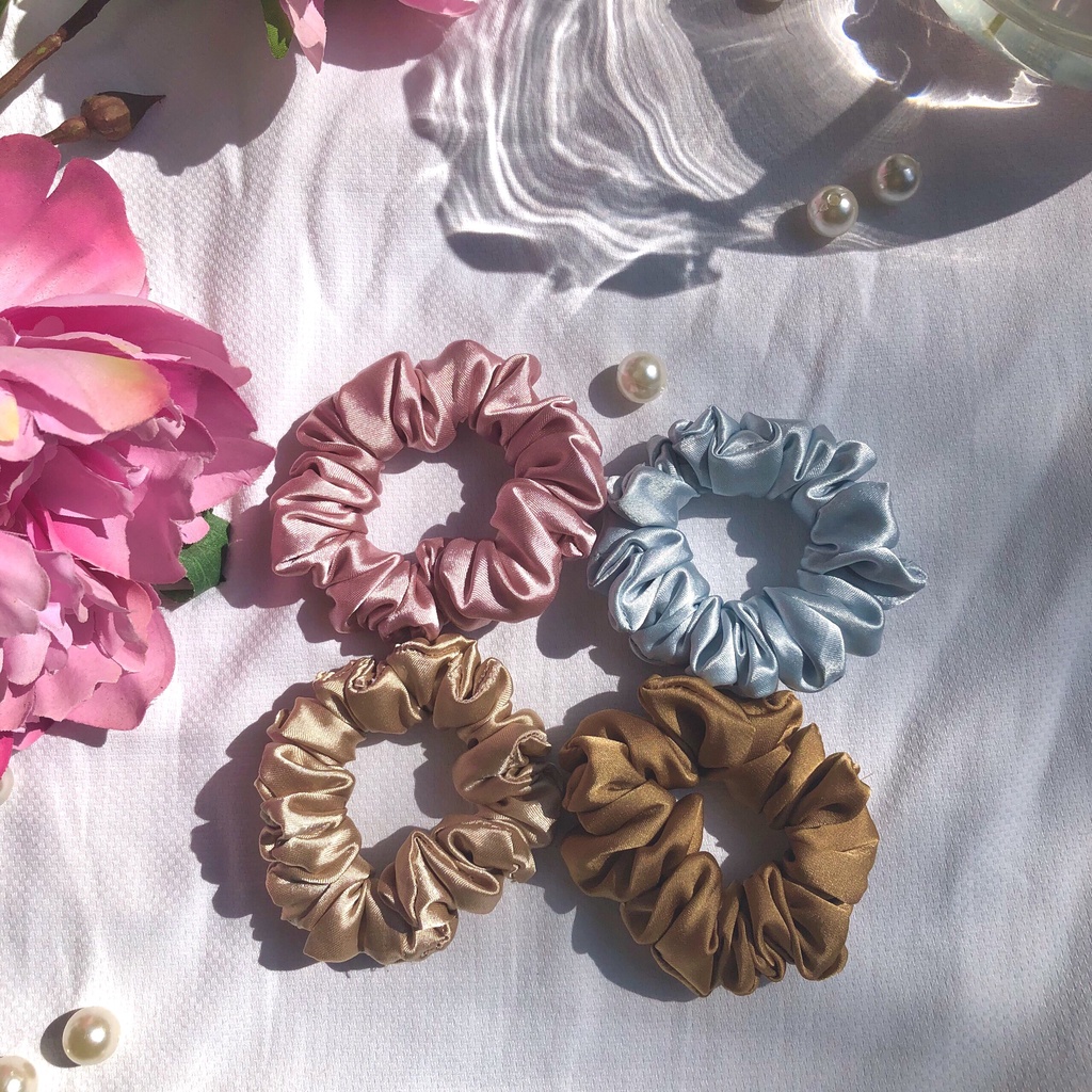 Scrunchies màu pastel siêu xinh