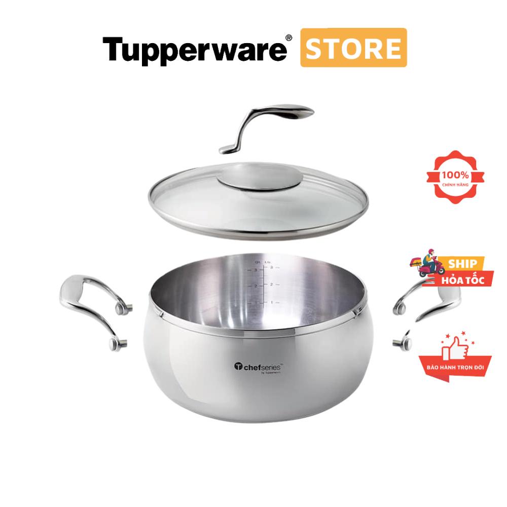 Nồi T Chef Series Casserole Nắp Kính Tupperware 3.8L / 5.7L Cao Cấp