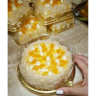 50 cái Hộp nhựa đựng bánh trung thu- hộp đựng bánh bông Lan - Hộp A1680