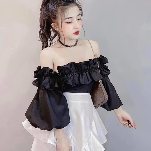 ÁO BẸT VAI NHÚNG BÈO (HÀNG Y HINH)