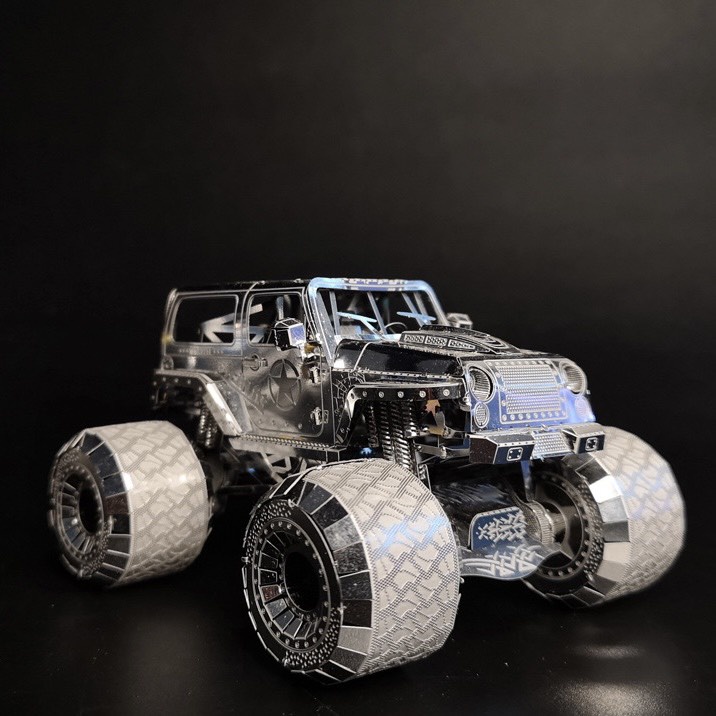 Mô Hình Thép 3D Bằng Kim Loại Xe Quái Vật Wrangler [ Chưa Lắp ]