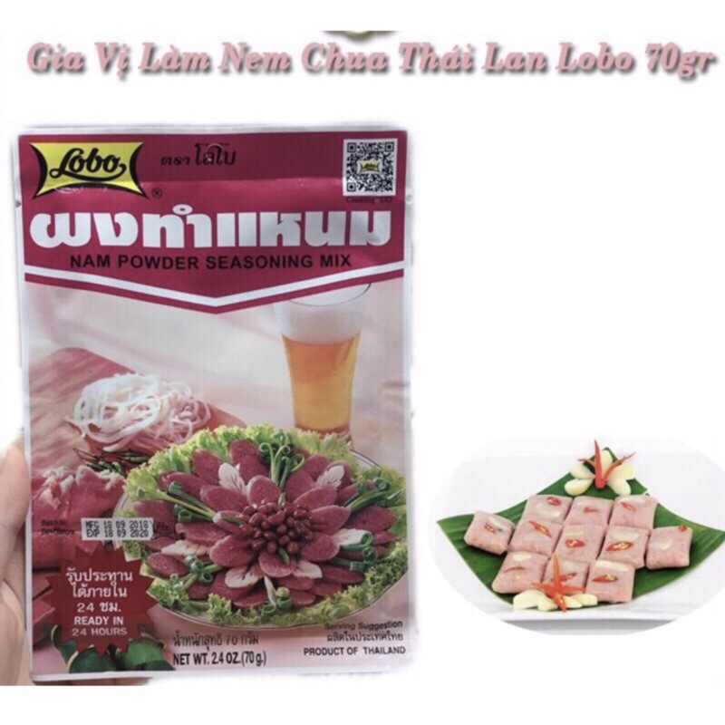 Bột làm nem chua Lobo Thái Lan 70g