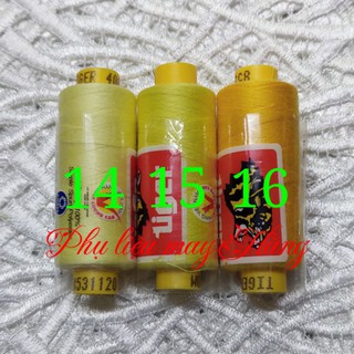 Chỉ may màu hiệu Tiger 400mét (bảng màu 1) (còn tiếp)
