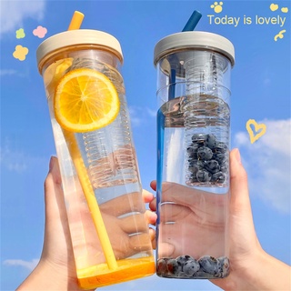 700ml Plastic Water Bottle With Handy Straw